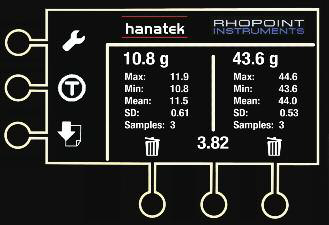 Hanatek CBT1 screen